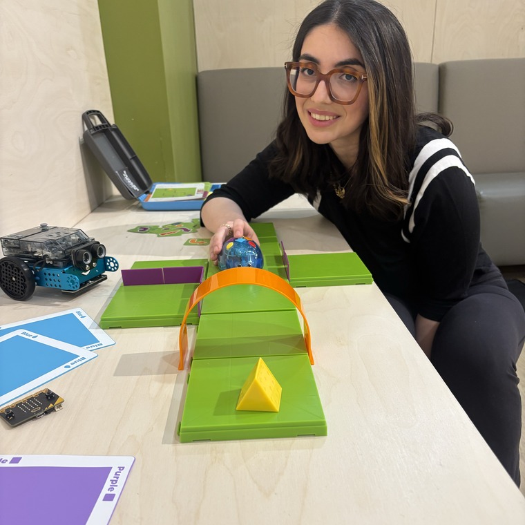 Negar Saeidi, computer engineer and Coding Lab instructor, at Boogles Hillcrest